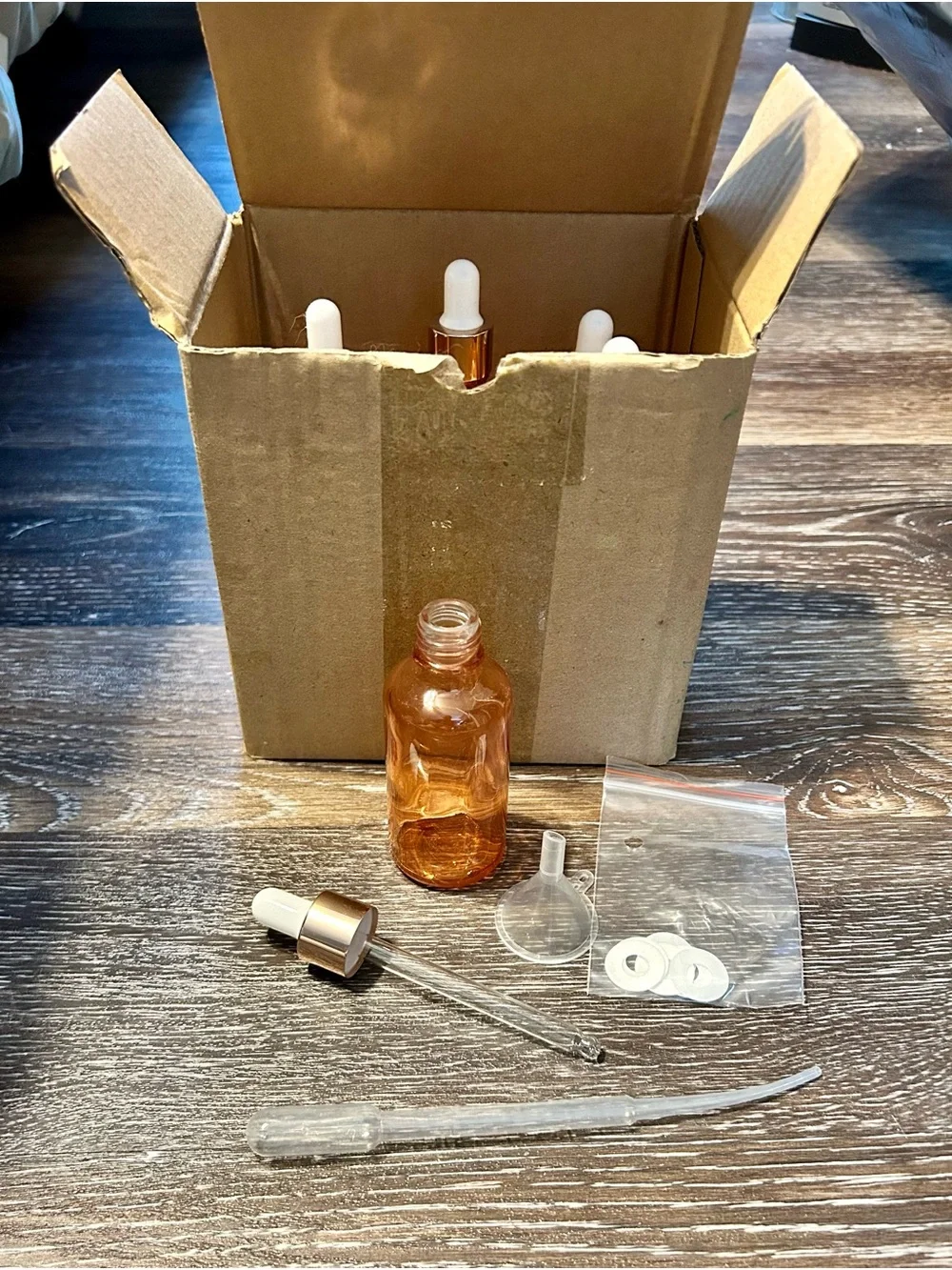 Glass dropper bottles - Set of 6